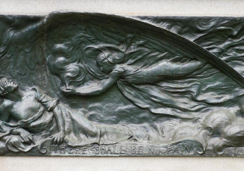 Detail, Horace Wells Monument